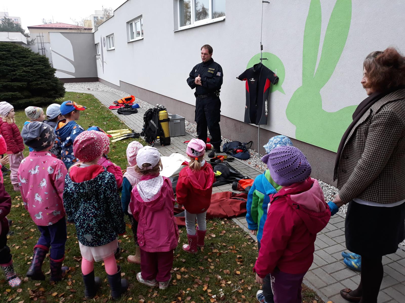 Návštěva policistů v MŠ Týnec nad Sázavou