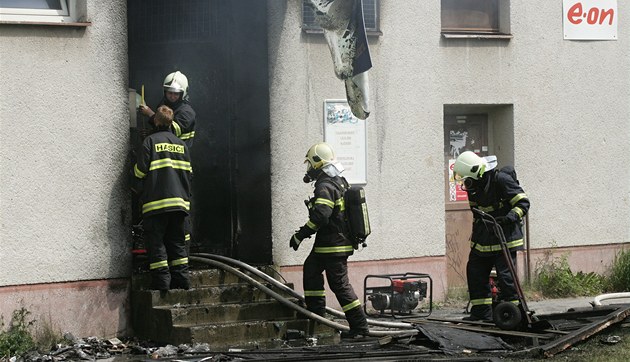 Požár pyrotechniky Žďár nad Sázavou