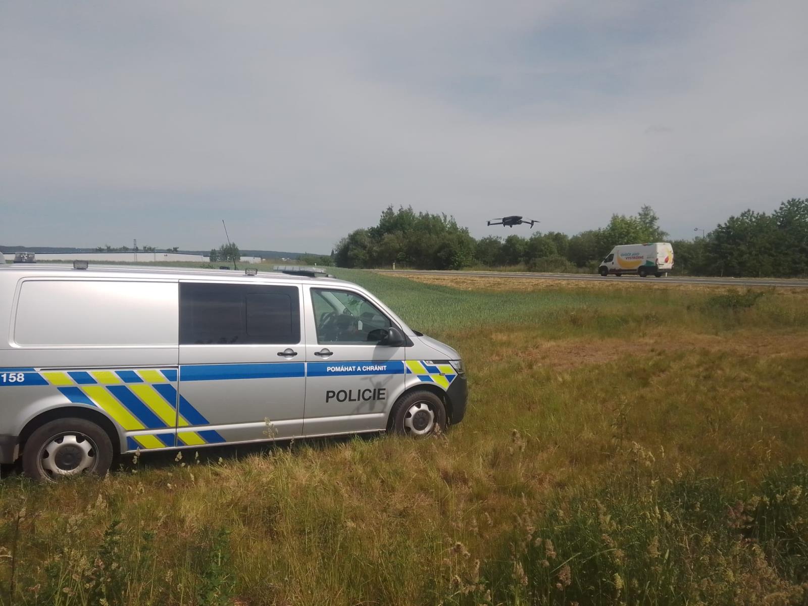 Policejní dron v akci