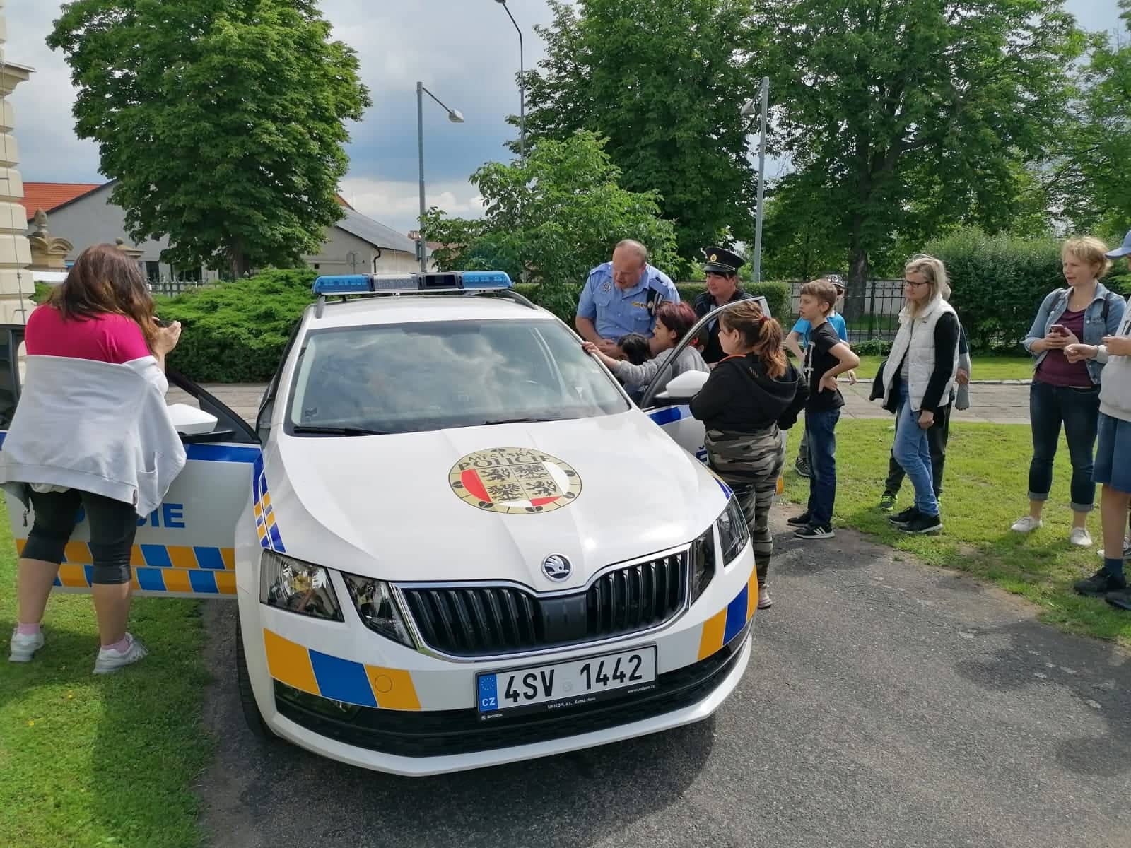 Policisté na dopravním hřišti