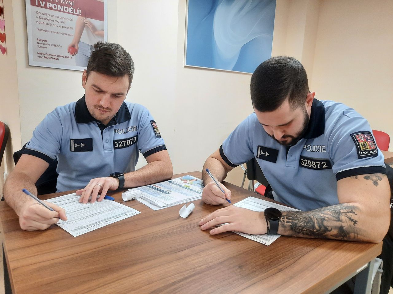 Policisté na Šumpersku opět darovali krev