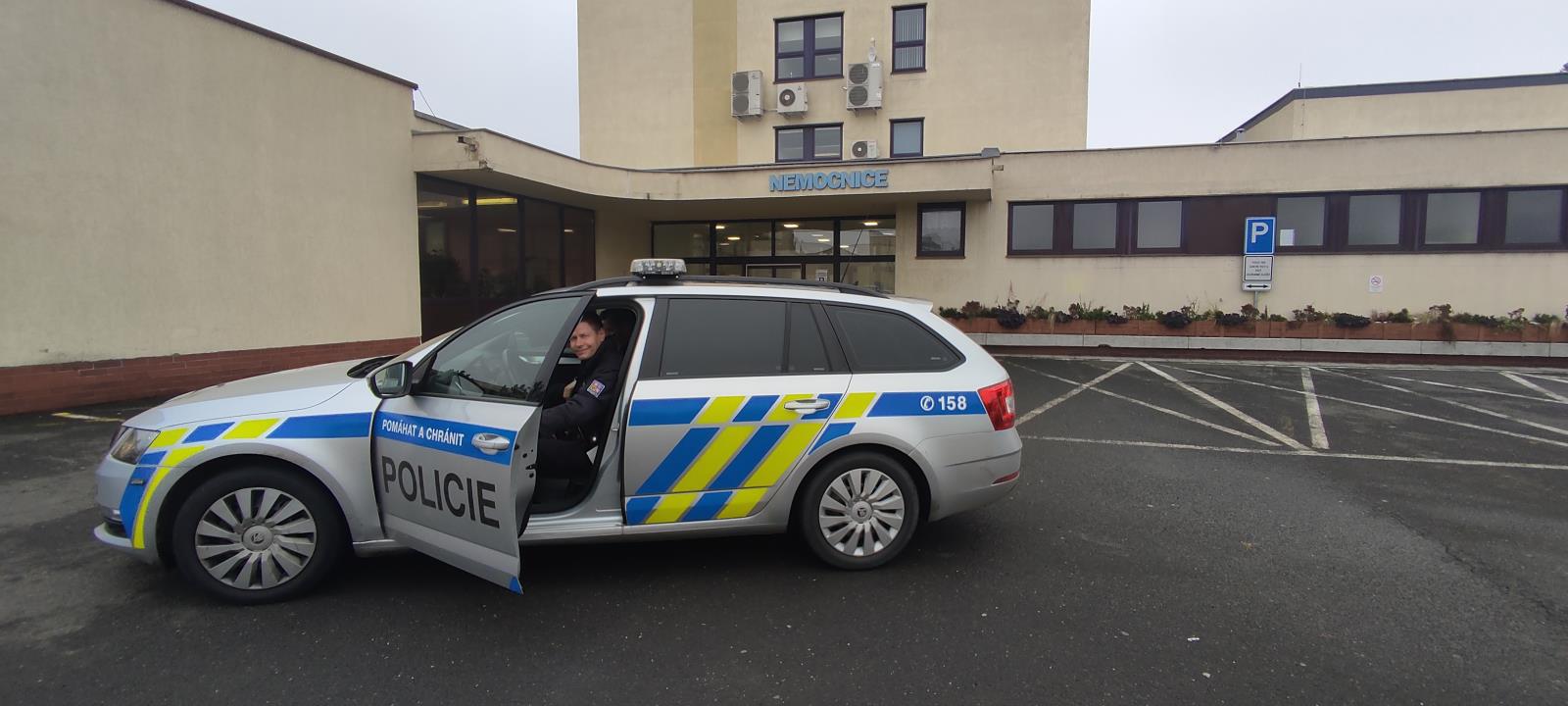 Policisté v kadaňské nemocnici