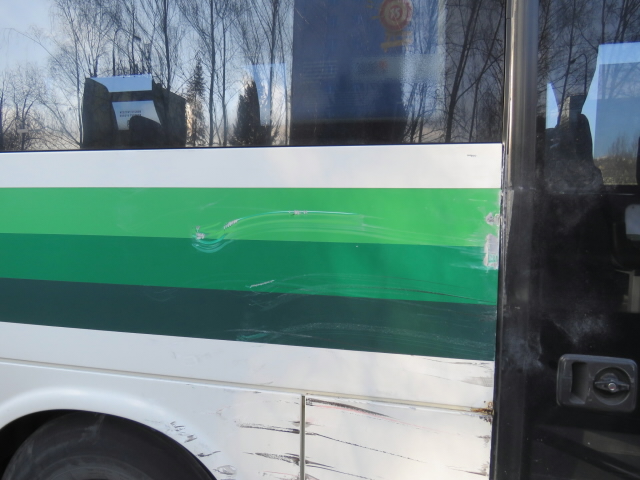 Poškození autobusů