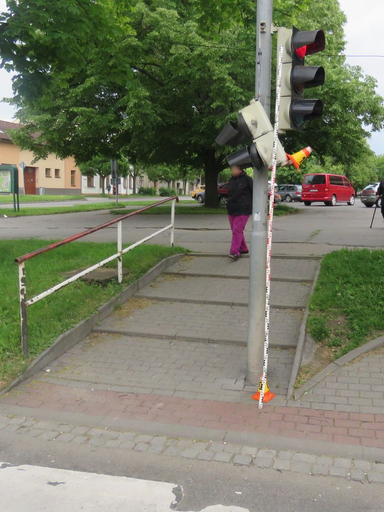 Poškozený semafor