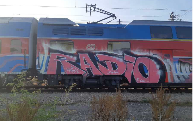 Posprejované vagóny