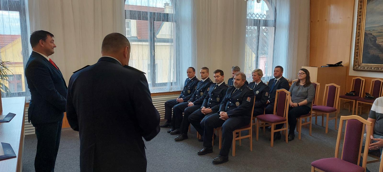 Předání ocenění policistům