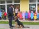 Předškoláci shlédli ukázky výcviku policejních psů