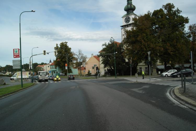 Prvňáčci na přechodech 