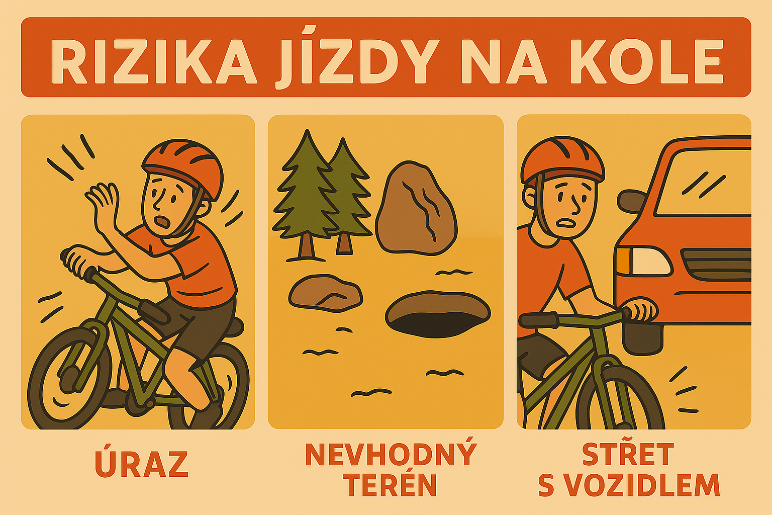 Rizika jízda na kole