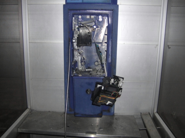 Rozbitý telefonní automat