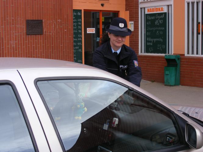 Rozdávání preventivních letáků