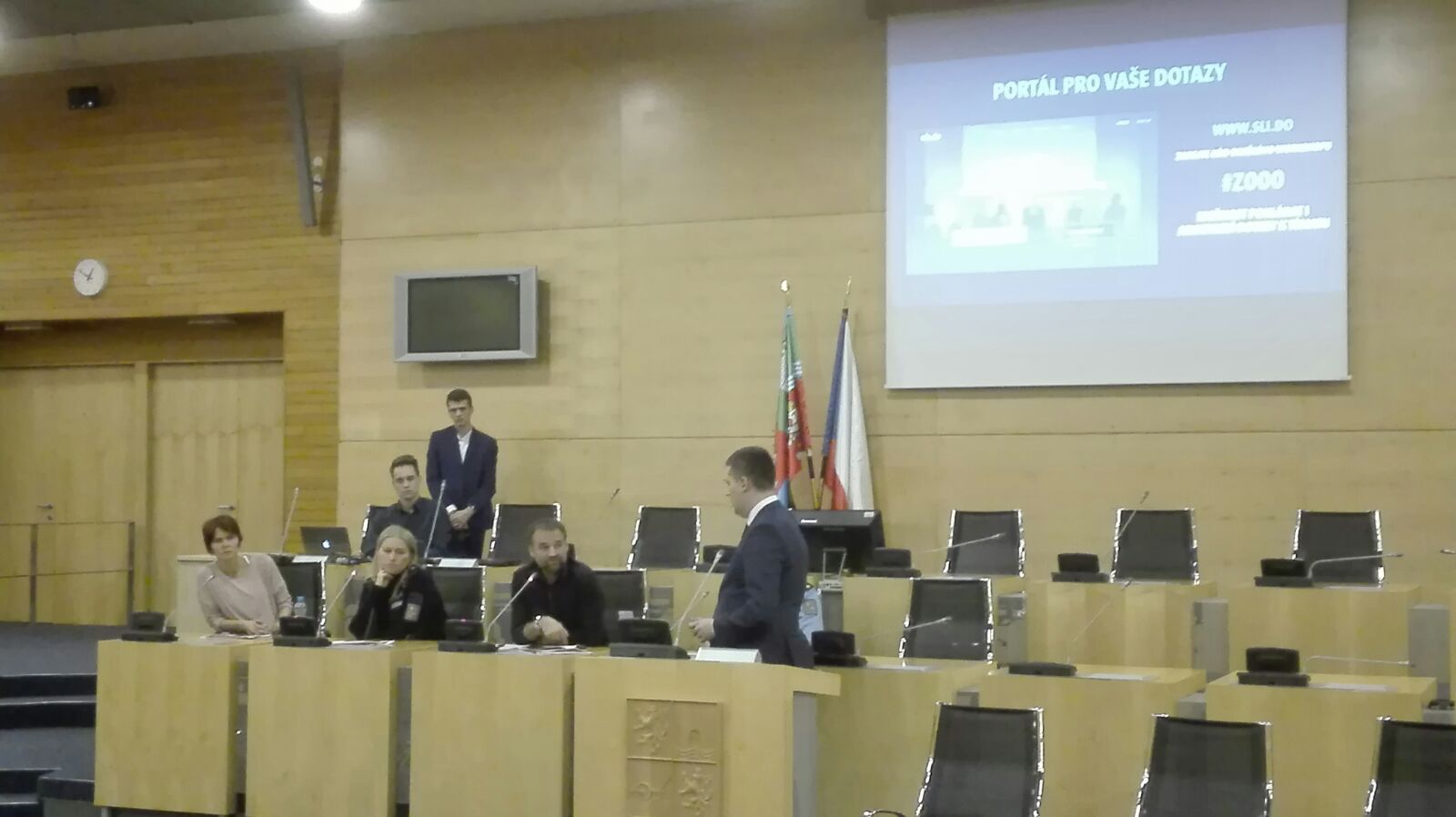 Sál zastupitelstva Krajského úřadu Ústeckého kraje