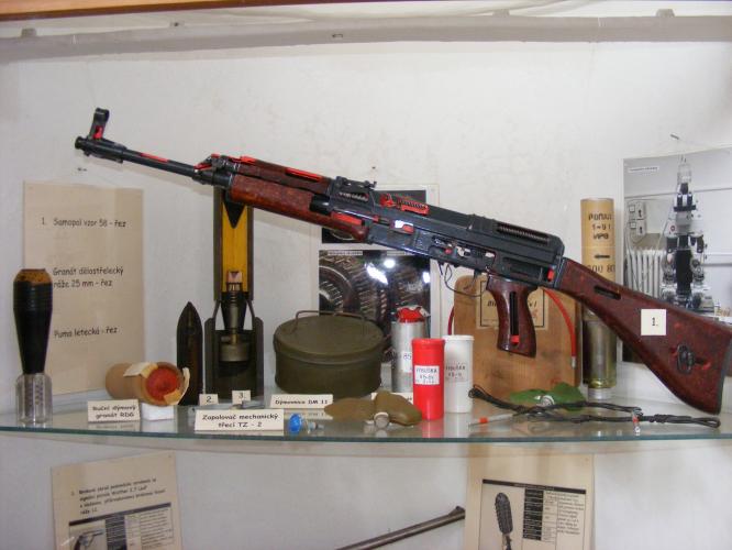 Samopal vzor 58 - řez