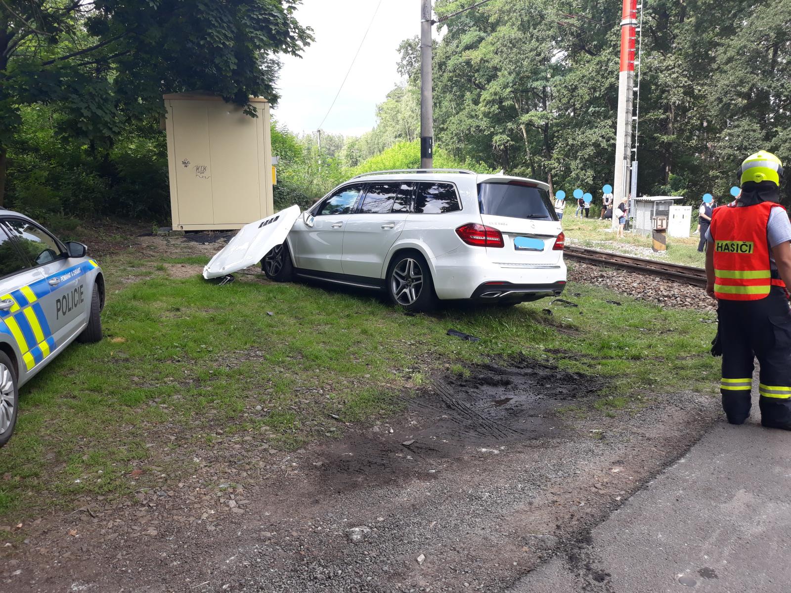 Střet OA s vlakem 1.