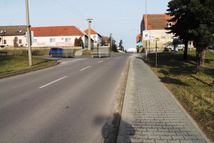 Střet jízdního kola s autem v Příměticích 3.1.2015