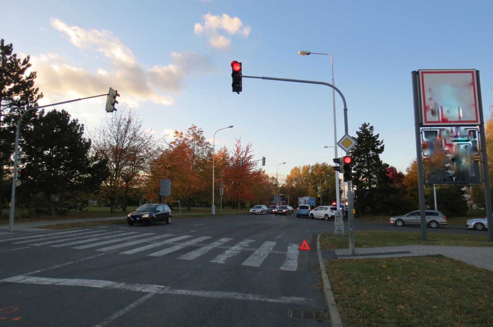 Střet vozidel na křižovatce