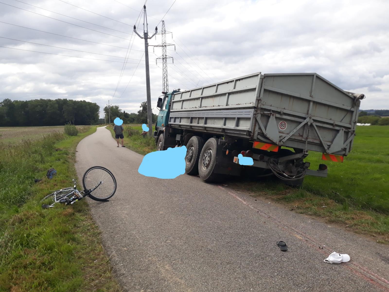 Tragická nehoda na cyklostezce u Modlešovic 1.