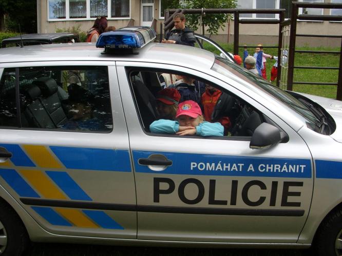 Ukázka policejního vozidla