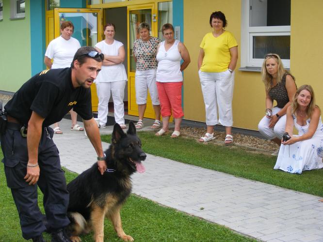 Ukázka práce čtyřnohých ochránců zákona  .jpg