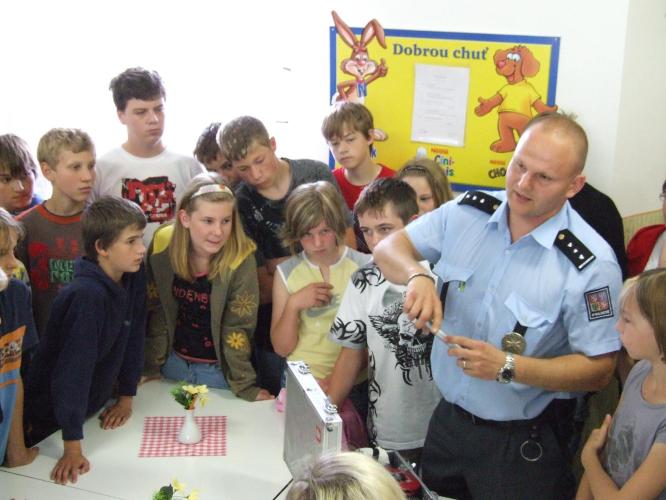 Ukázka práce policistů