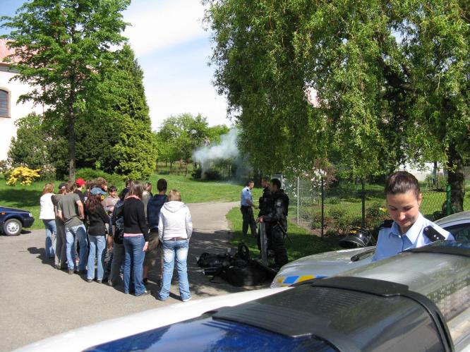 Ukázka práce pořádkové jednotky