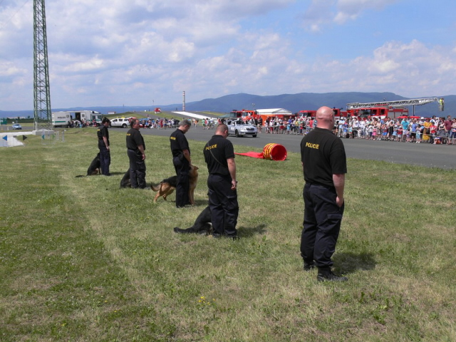 Ukázky výcviku policejních psů