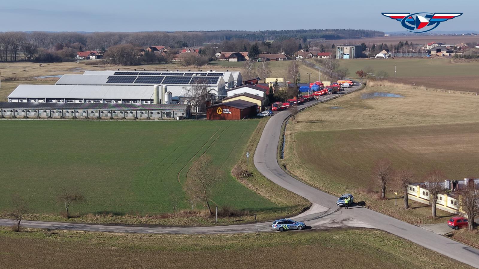 Uzavírka komunikace - likvidace chovu drůbeže - únor 2026