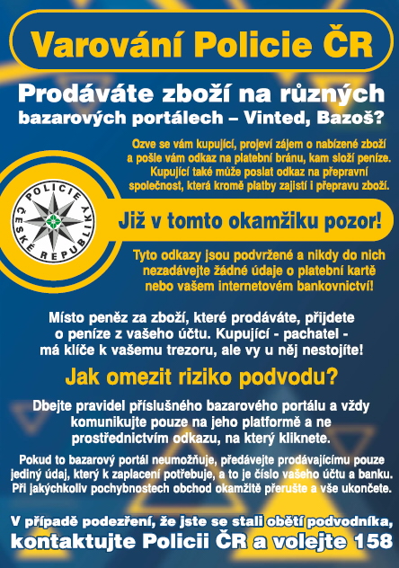 Varování Policie ČR