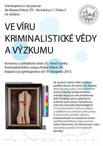 Ve víru kriminalistické vědy