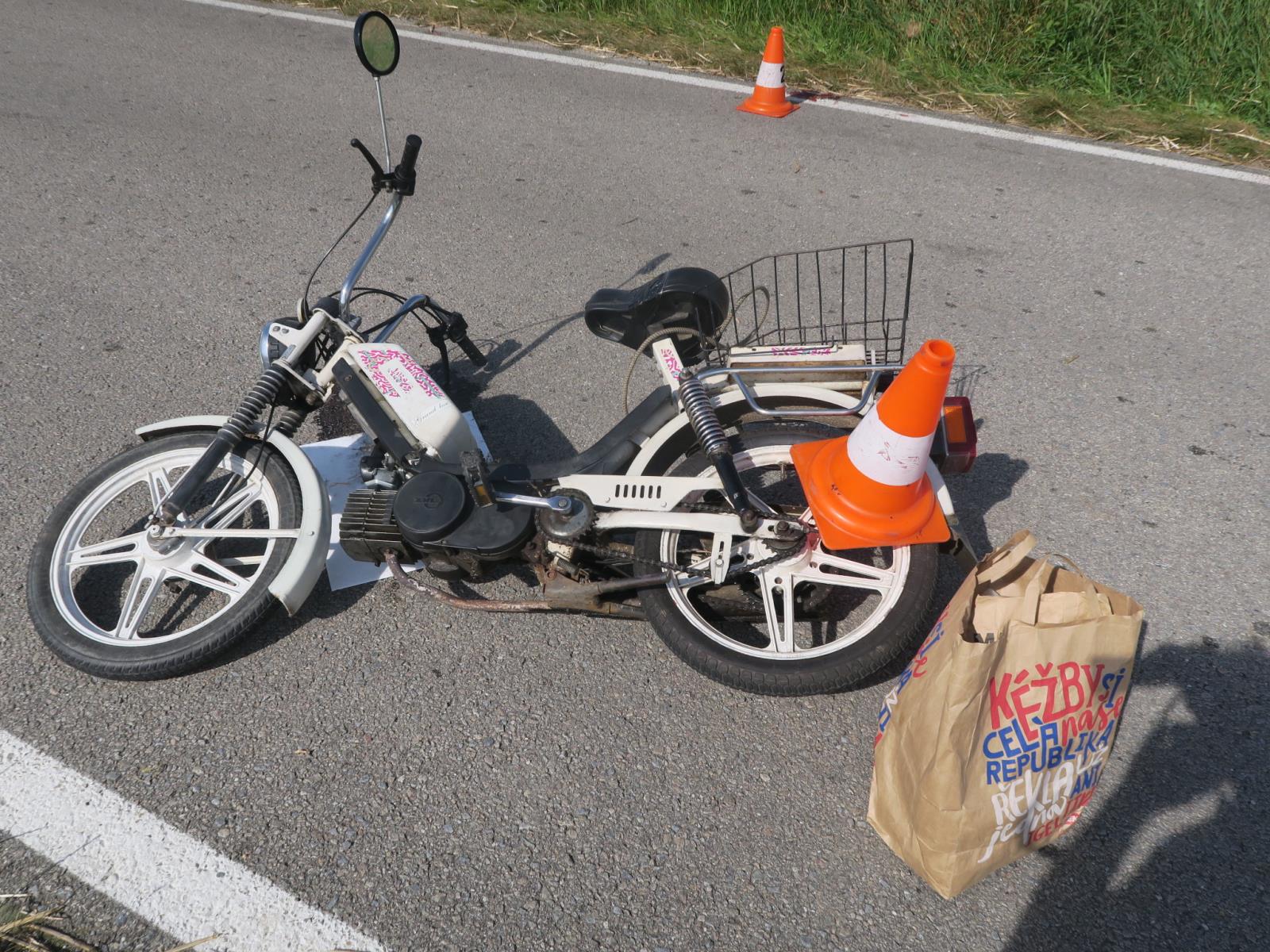 Záchrana života řidiče mopedu