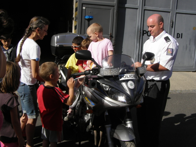 Zájemci si mohli na motocykl sednout