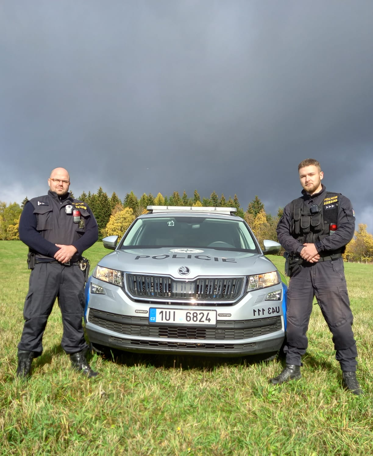Zasahující hlídka OOP Vejprty