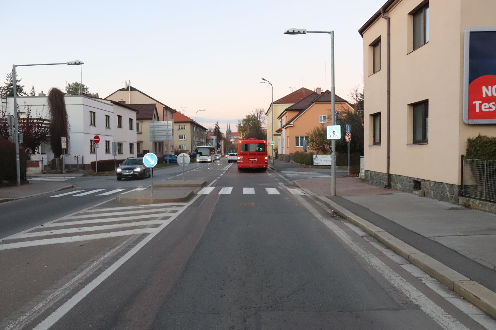 autobus na místě události