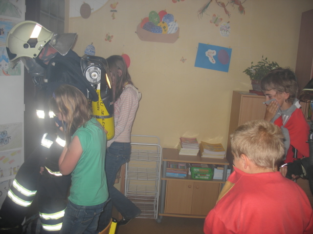 cvičení požár na ZŠ