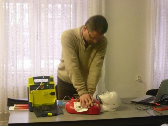 MUDr. Otomar Kušička - primář ZZS Kutná Hora v roli školitele