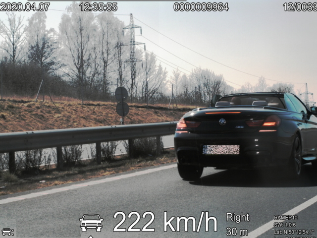 foto rychlost 222 km h