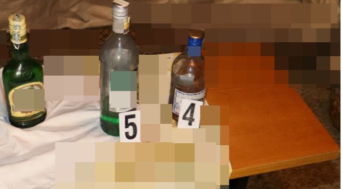 foto z místa vloupání