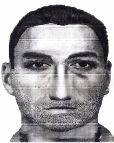sestavený identikit možného pachatele