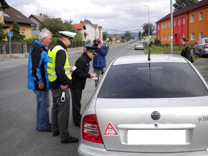 kontrola používání bezpečnostních pásů v Boru