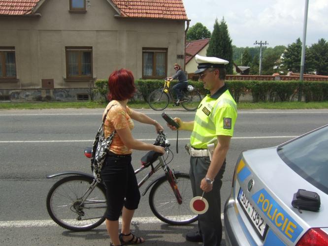 kontroly cyklistů
