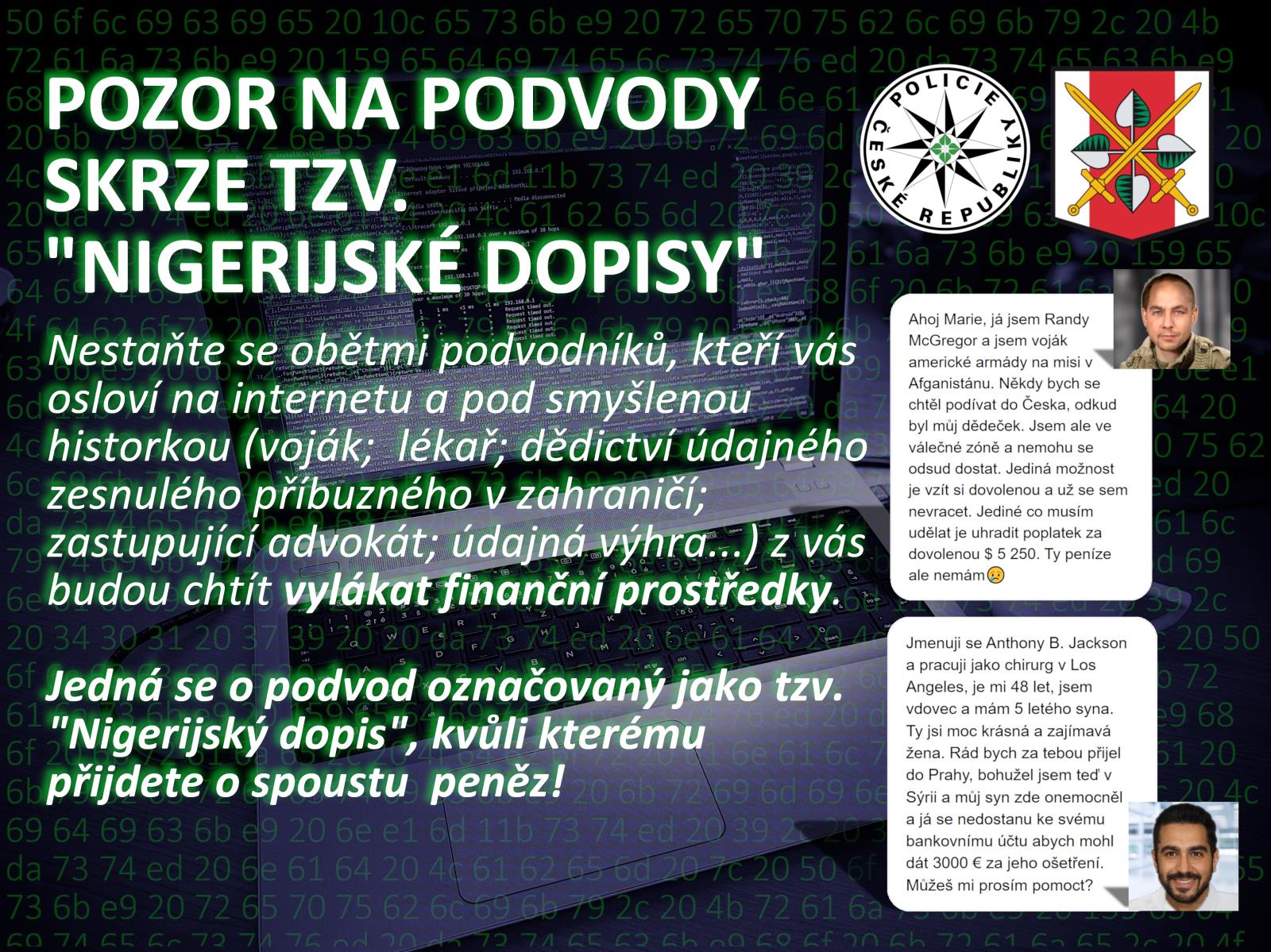 legenda Nigerijské dopisy