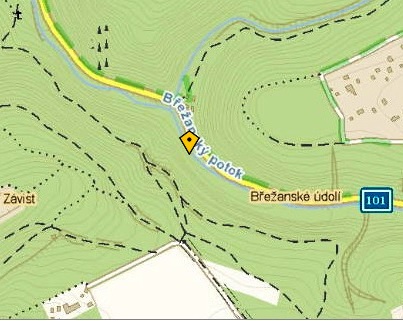 mapa nálezu