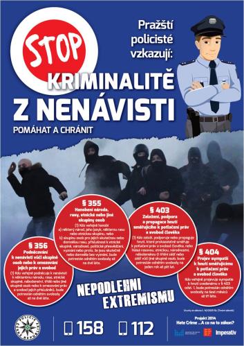 plakát k projektu Hate crime … a co na to zákon