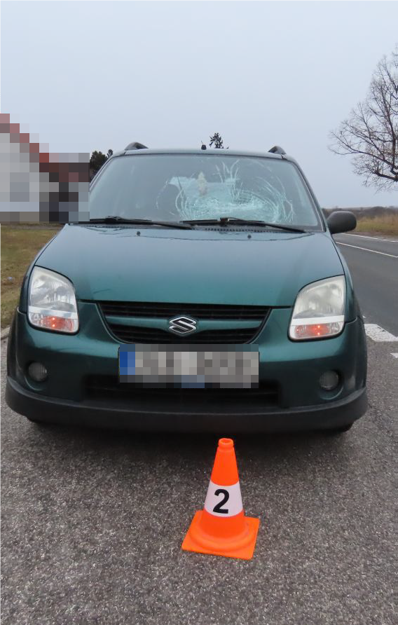 poškozené vozidlo Suzuki