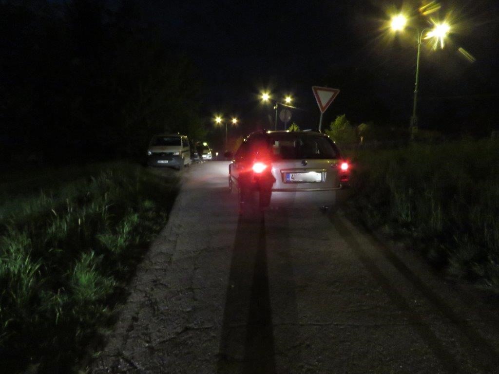 podnapilý chodec