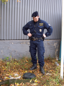 policie prověřuje oznámení miny