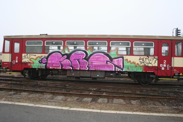 pomalovaný vagón