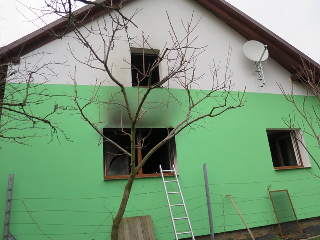 požár domu