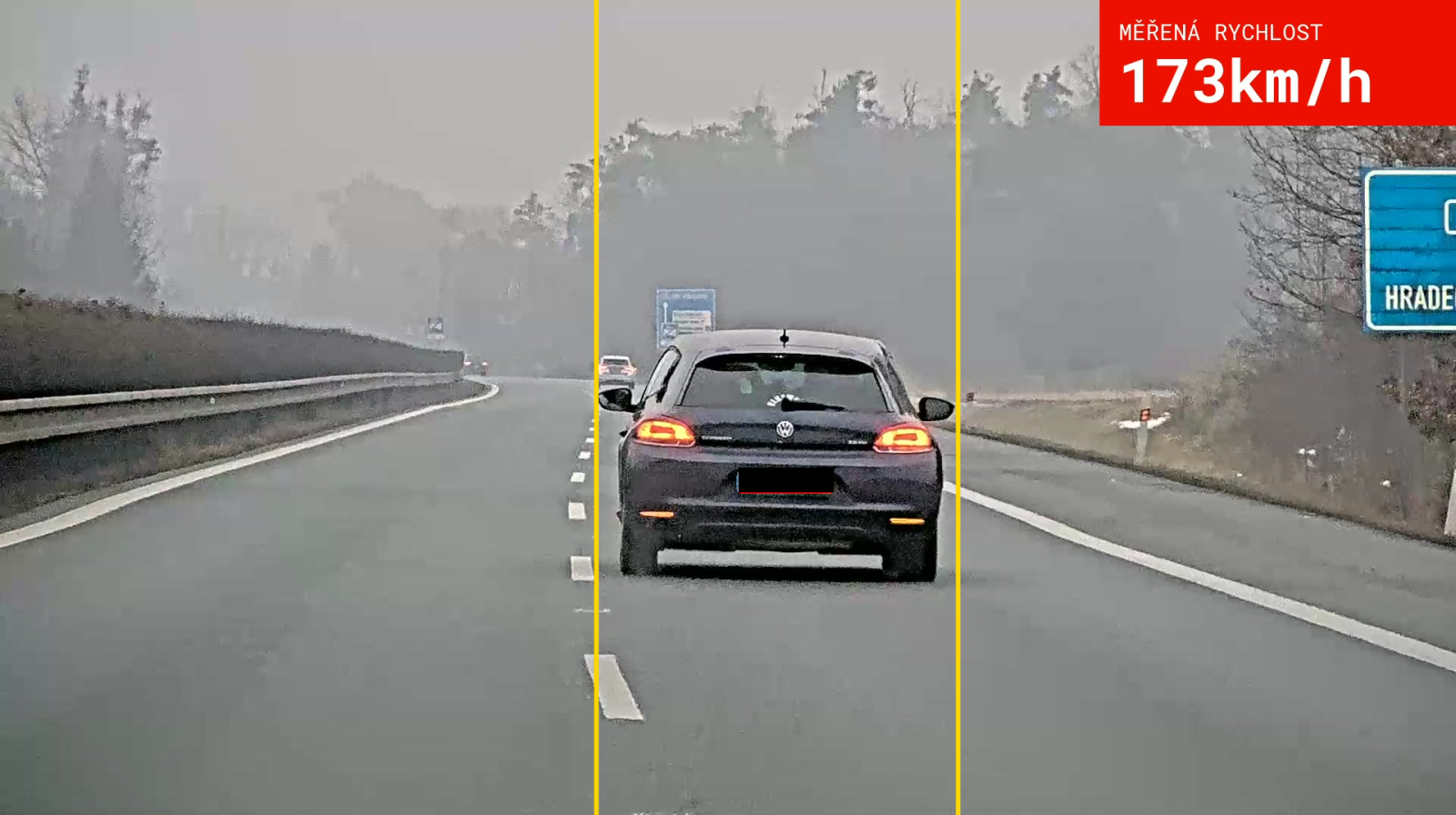 rychlost 173 km/hod