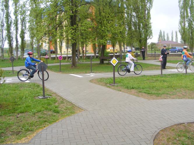 soutěž mladých cyklistů v Bystřici